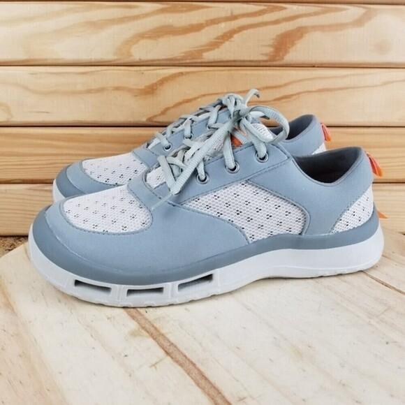 Soft Science Fin 3.0 Fishing Boat Water Shoe Gray Mesh Lightweight Lace-up NEW - Picture 9 of 11